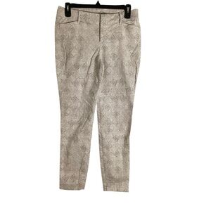 Old Navy Size 2 Light Grey “Printed Pixie Barnswallow” Ankle Pants